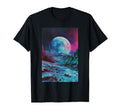 Vhs Glitch Moon 80S Vaporwave T-Shirt - Aesthetic Graphic for Adults - T-Shirt, Sweatshirt, Hoodie