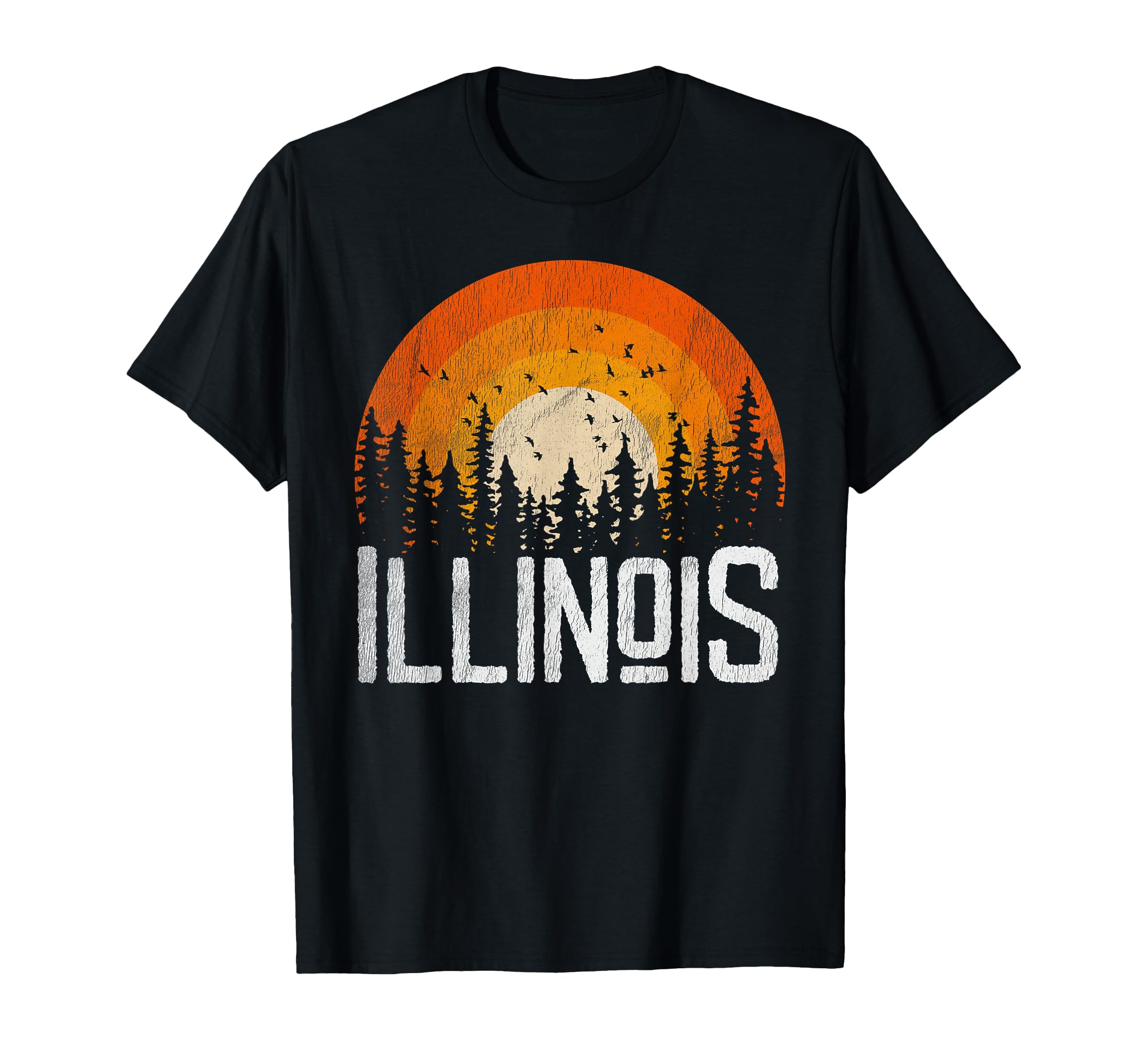 Illinois 70S 80S T-Shirt - Graphic Print Unisex - T-Shirt, Sweatshirt, Hoodie