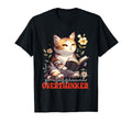Professional Overthinker Cat T-Shirt - Minimalist Print for Adults - T-Shirt, Sweatshirt, Hoodie