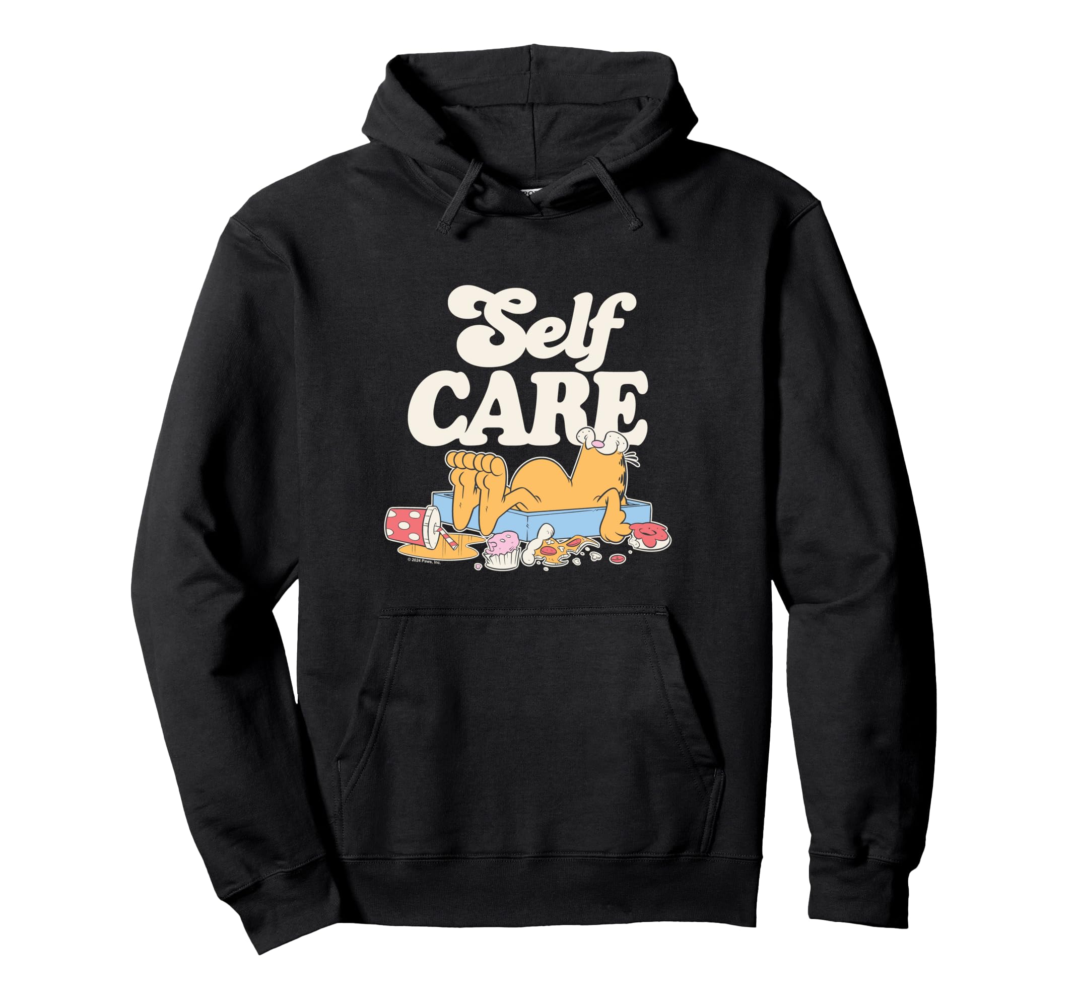 Garfield Self Care Hoodie - Unique Graphic Men Women - T-Shirt, Sweatshirt, Hoodie