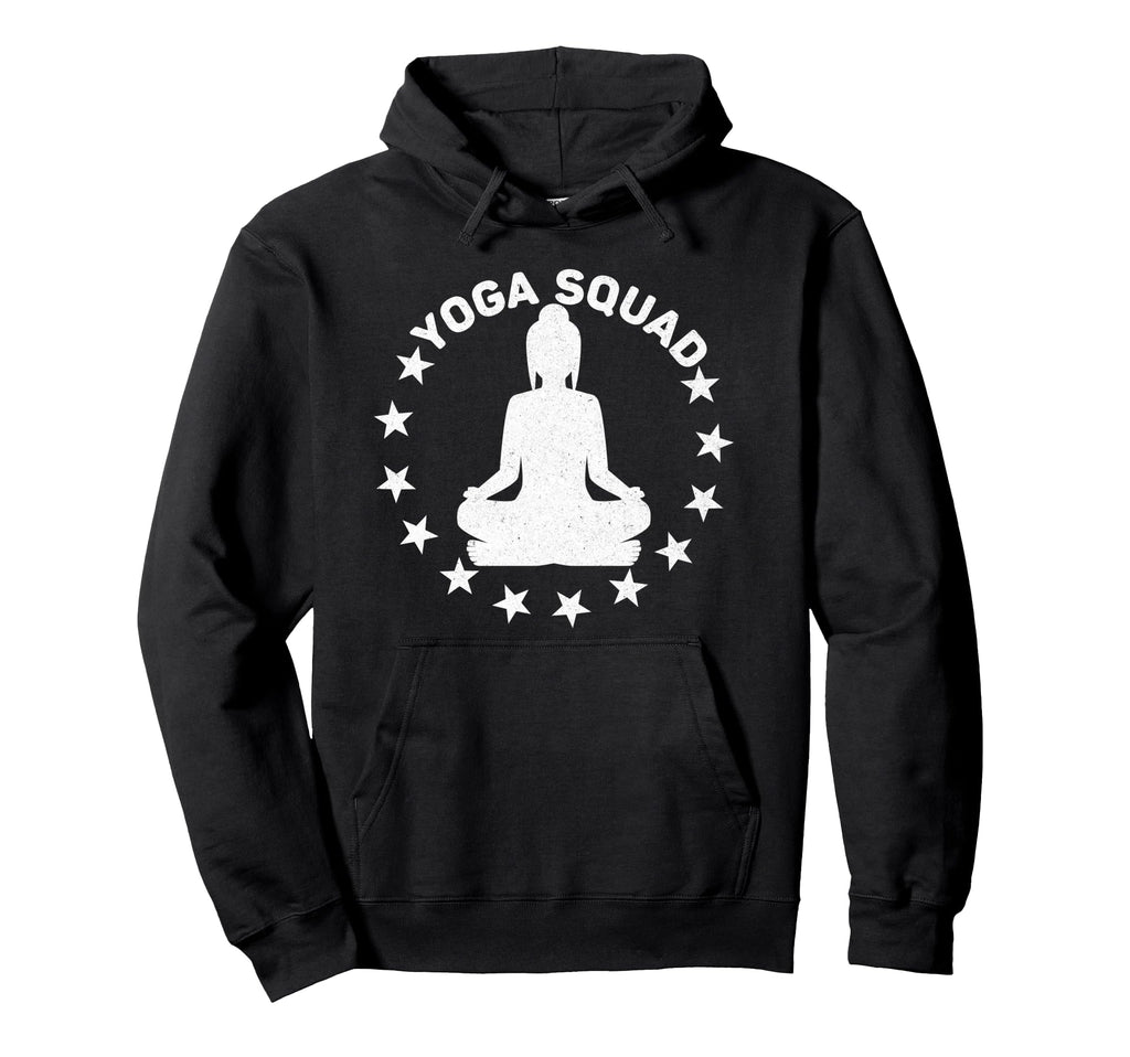 Yoga Squad Spiritual Meditation Pose Stars Hoodie - Novelty Apparel Unisex - T-Shirt, Sweatshirt, Hoodie
