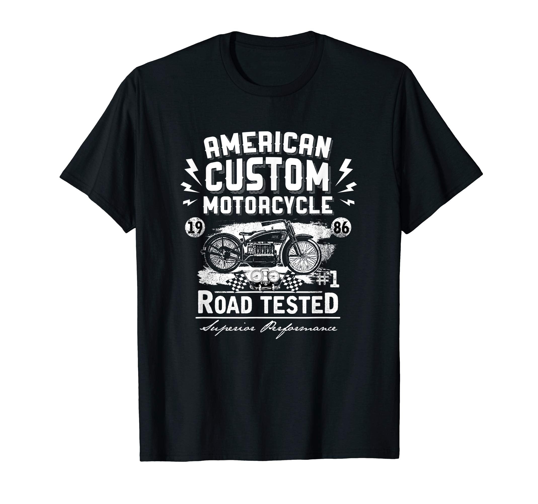 American Custom Motorcycle Novelty Art T-Shirt - Fun Novelty Design Unisex - T-Shirt, Sweatshirt, Hoodie