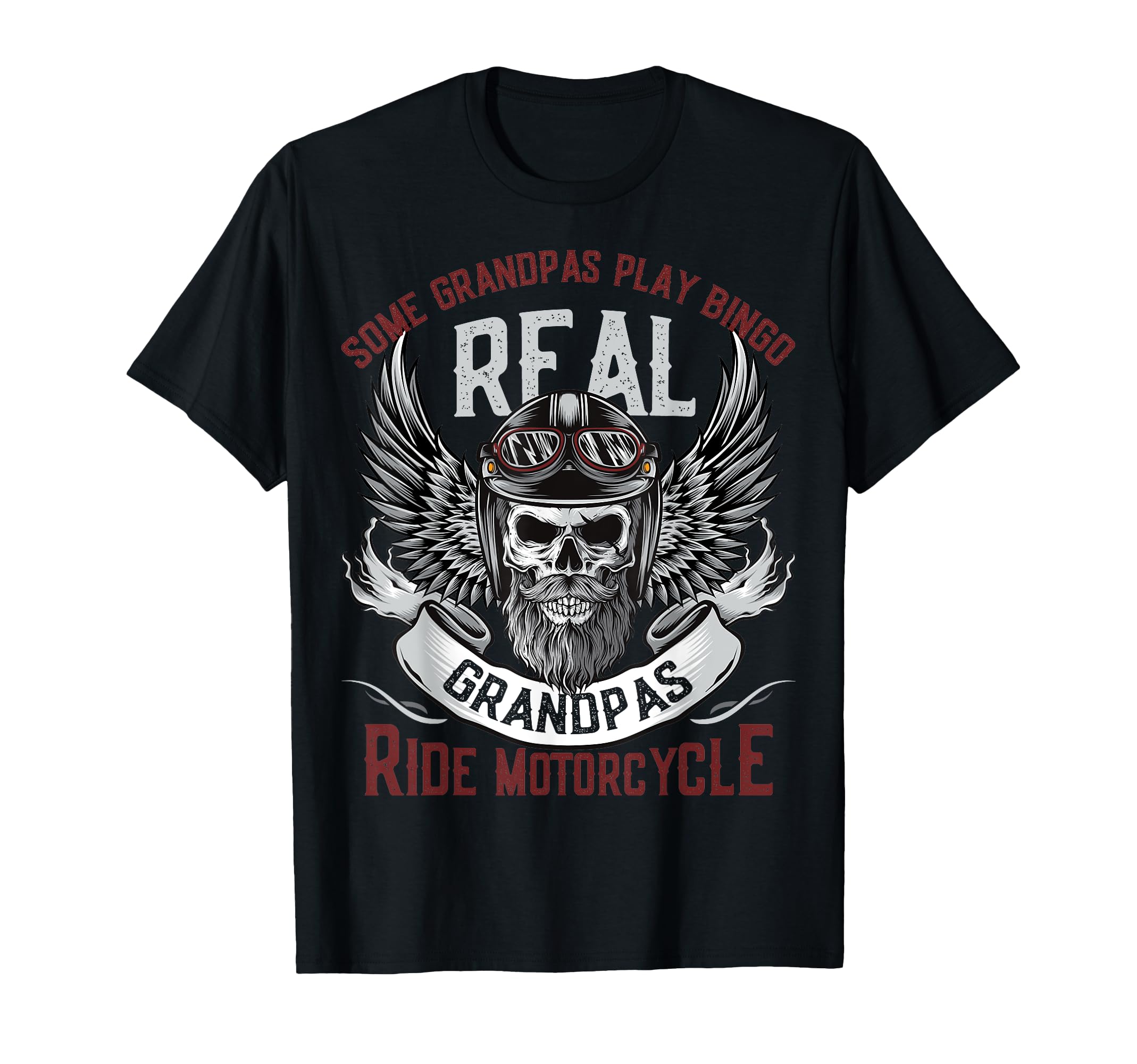 Grandpas Ride Motorcycles Biker T-Shirt - Custom Art Print Unisex - T-Shirt, Sweatshirt, Hoodie