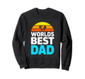Fathers Day Worlds Best Dad Sunset Sweatshirt - Custom Art Print Unisex - T-Shirt, Sweatshirt, Hoodie