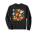 Peach Botanical Floral And Sweatshirt - Custom Art Print for Adults - T-Shirt, Sweatshirt, Hoodie