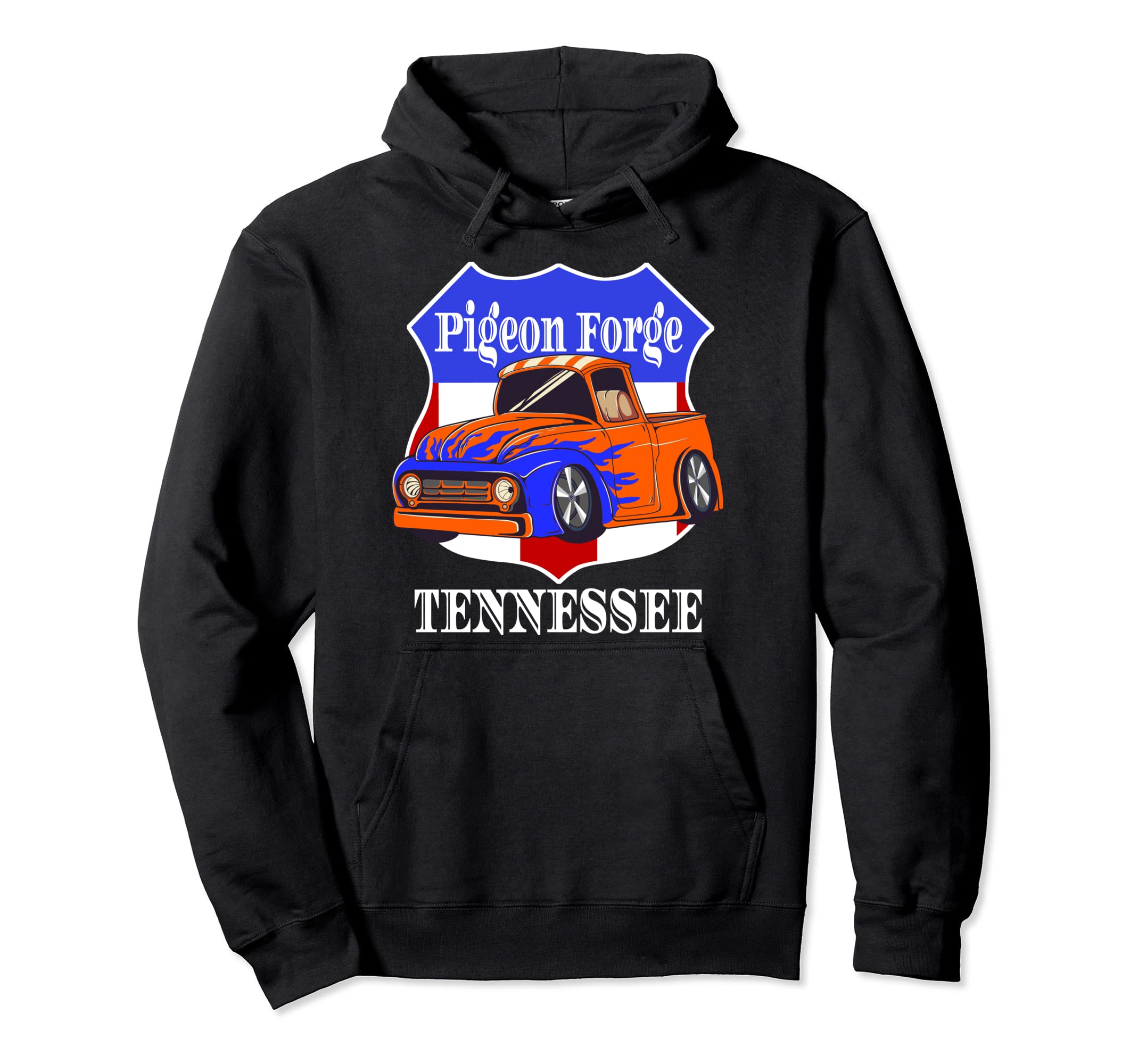 Pigeon Forge Tennessee Hot Rod Run Car Hoodie - Streetwear Style Unisex - T-Shirt, Sweatshirt, Hoodie