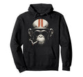 Cigar Smoking Monkey Motorcycle Biker Hoodie - Streetwear Style Unisex - T-Shirt, Sweatshirt, Hoodie