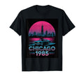 Chicago 1985 Skyline Muscle Car T-Shirt - Streetwear Style Men Women - T-Shirt, Sweatshirt, Hoodie