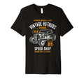 Speed Shop Hotrod Car Distressed T-Shirt - Trendy Graphic Men Women - T-Shirt, Sweatshirt, Hoodie