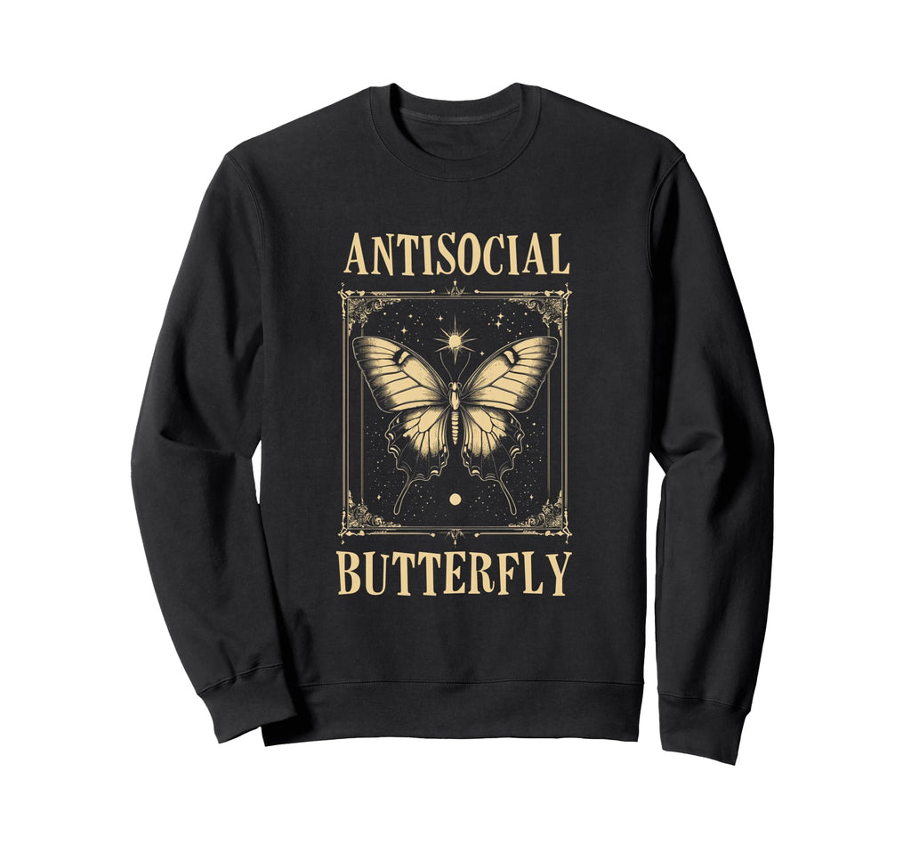 Antisocial Butterfly Gift T-Shirt - Unique Graphic Unisex - T-Shirt, Sweatshirt, Hoodie