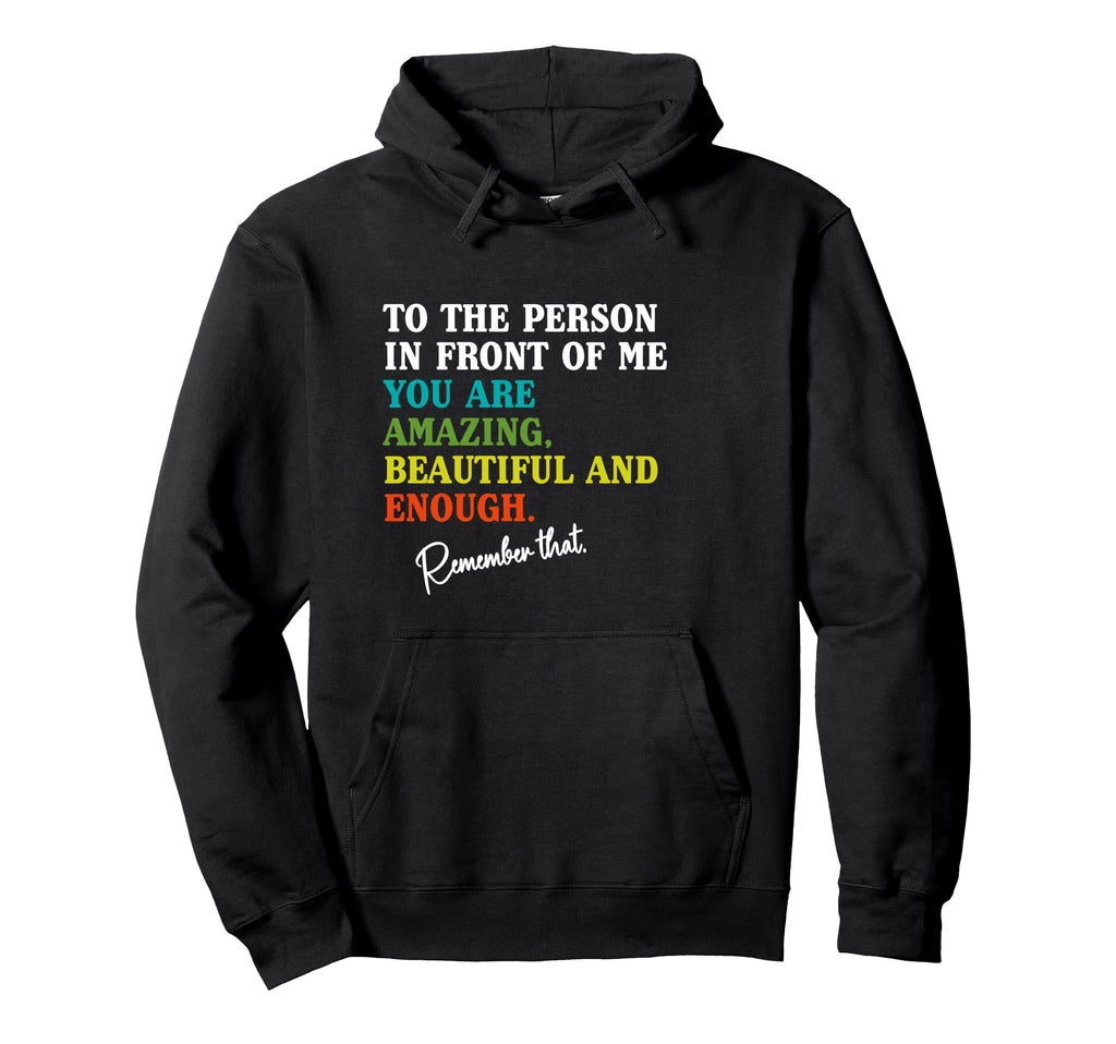 Du Bist Genug Motivation Self Hoodie - Aesthetic Graphic Men Women - T-Shirt, Sweatshirt, Hoodie