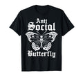 Anti Social Butterfly Introvert Gifts Hoodie - Casual Everyday Wear Unisex - T-Shirt, Sweatshirt, Hoodie