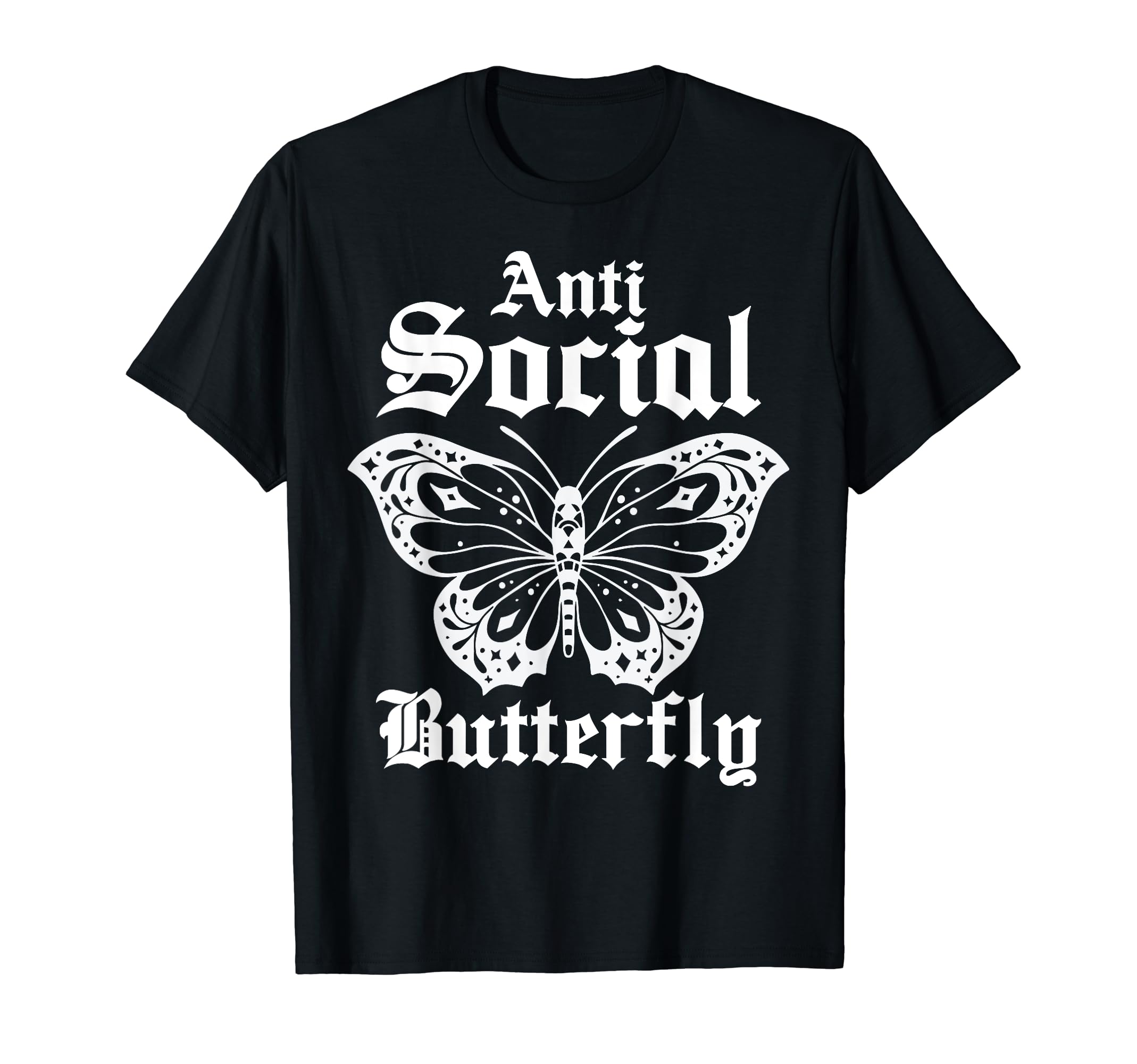 Anti Social Butterfly Introvert Gifts Hoodie - Casual Everyday Wear Unisex - T-Shirt, Sweatshirt, Hoodie