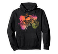 Motorcycle Biker Watercolor Hoodie - Aesthetic Graphic for Adults - T-Shirt, Sweatshirt, Hoodie