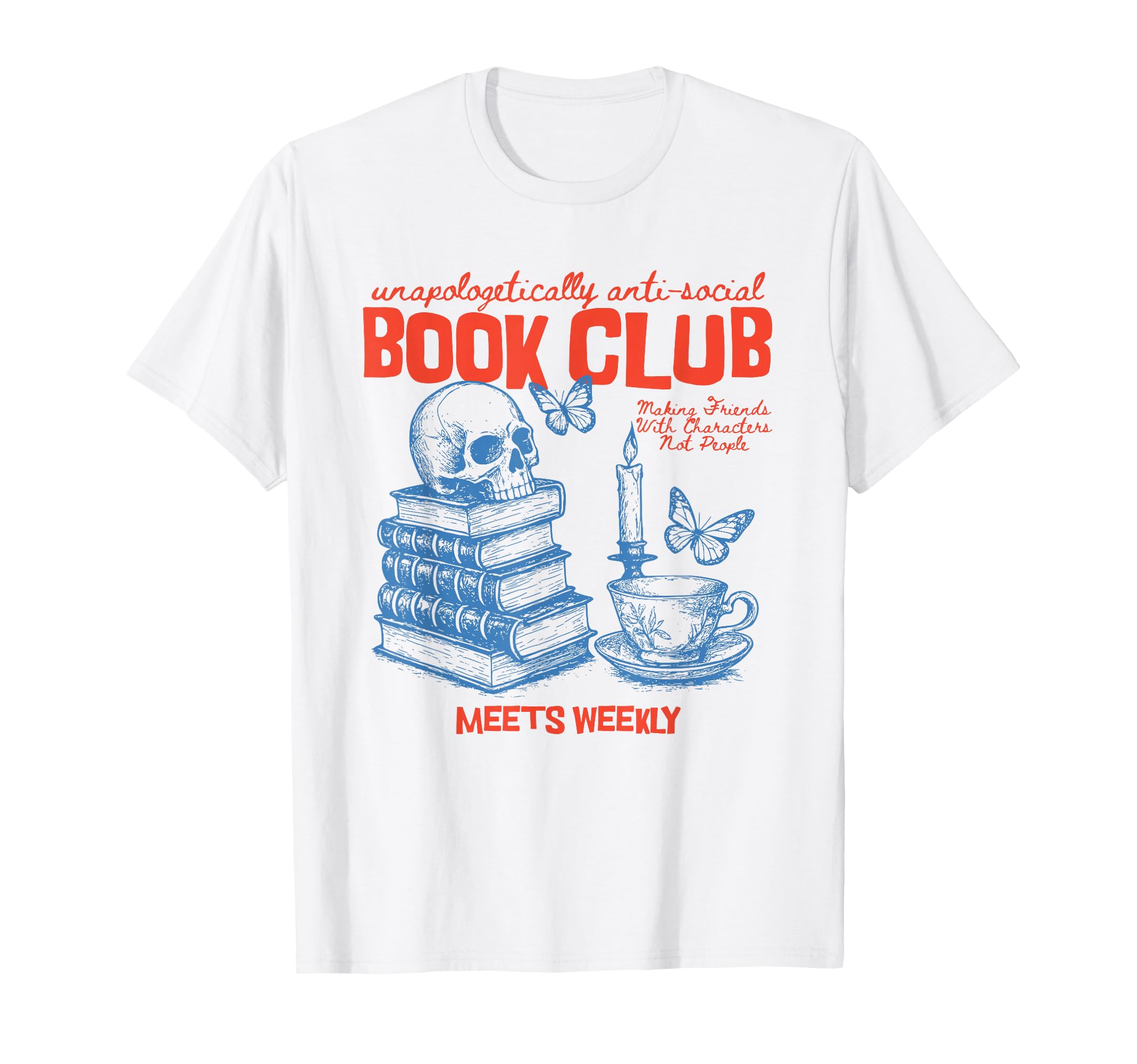 Anti Social Book Club Romance Reader T-Shirt - Custom Art Print Men Women - T-Shirt, Sweatshirt, Hoodie
