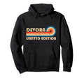 Devora 70S 80S Sunset Stripe Hoodie - Unique Graphic for Adults - T-Shirt, Sweatshirt, Hoodie