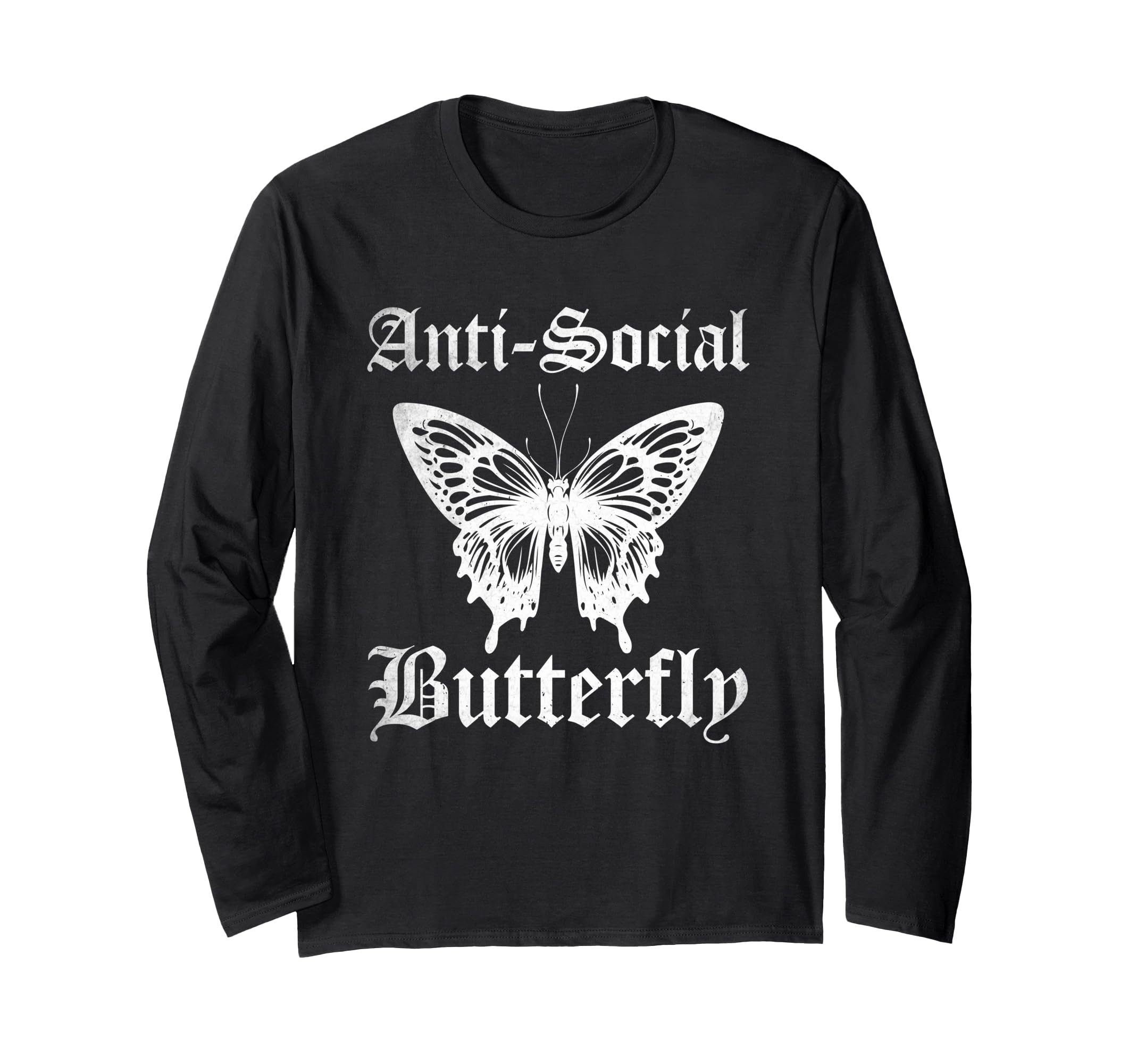 Funny Anti Social Butterfly Introvert T-Shirt - Graphic Print Men Women - T-Shirt, Sweatshirt, Hoodie