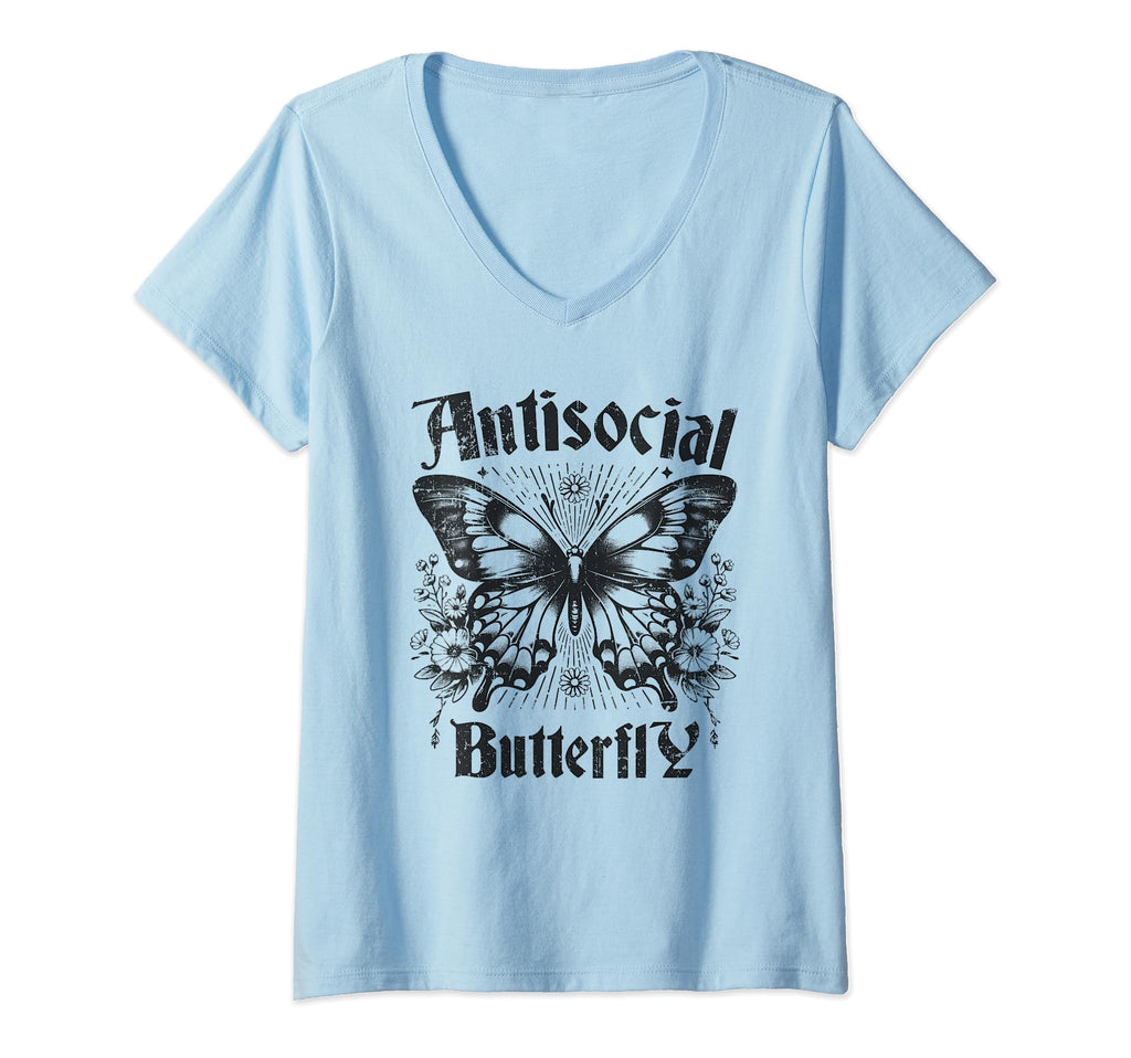 Womens Sarcastic Antisocial Butterfly T-Shirt - Graphic Print for Adults - T-Shirt, Sweatshirt, Hoodie