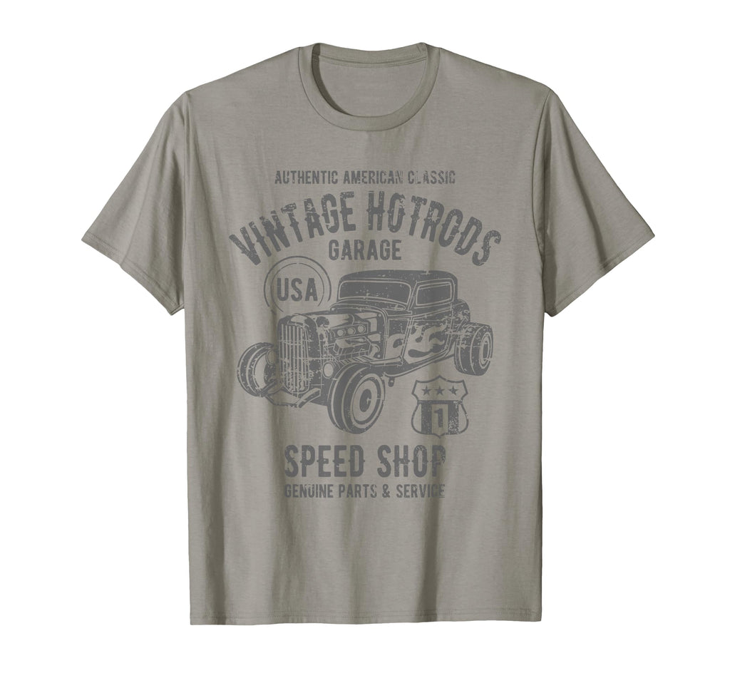 Speed Shop Hotrod Car Distressed T-Shirt - Streetwear Style Unisex - T-Shirt, Sweatshirt, Hoodie