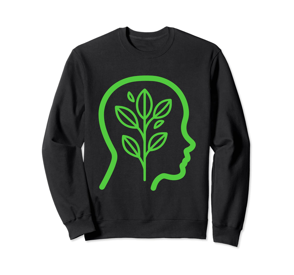 Mental Health Simple Brain Sweatshirt - Fun Novelty Design Men Women - T-Shirt, Sweatshirt, Hoodie