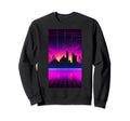 Retrowave 80S City Vaporwave Synthwave Sweatshirt - Trendy Graphic Unisex - T-Shirt, Sweatshirt, Hoodie