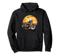 Sunset Motorbike Motorcyclist Biker Hoodie - Fun Novelty Design Men Women - T-Shirt, Sweatshirt, Hoodie