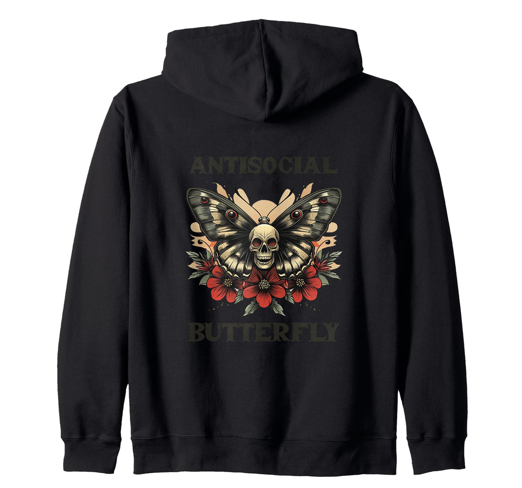 Antisocial Butterfly Gift T-Shirt - Fun Novelty Design Unisex - T-Shirt, Sweatshirt, Hoodie