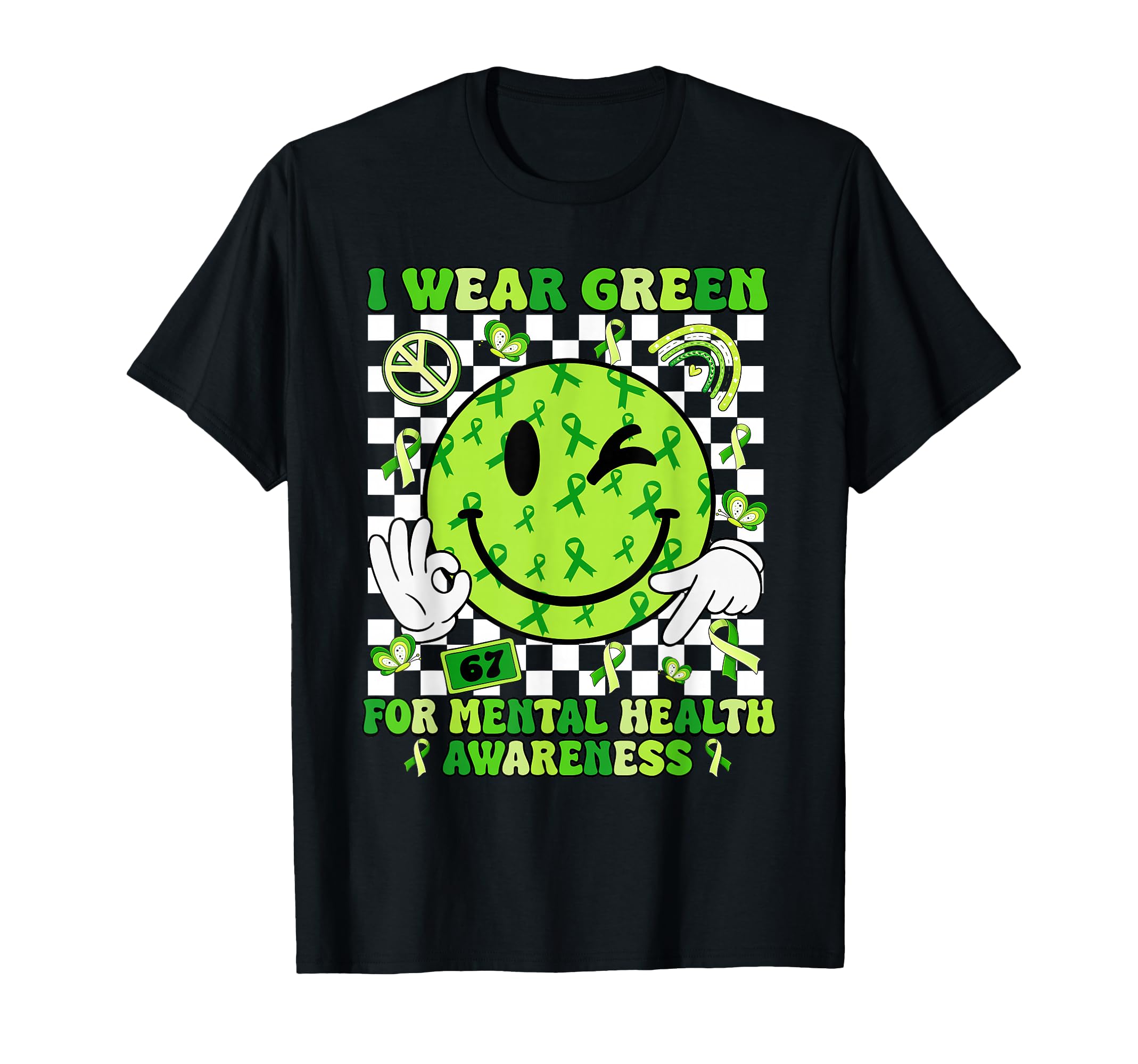 I Wear Green Mental Health Matter T-Shirt - Custom Art Print for Adults - T-Shirt, Sweatshirt, Hoodie