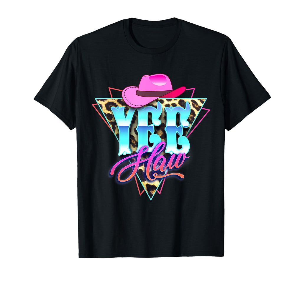 Yee Haw Howdy Rodeo Country Leopard T-Shirt - Minimalist Print for Adults - T-Shirt, Sweatshirt, Hoodie