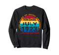 100 Years Old July 1923 Sweatshirt - Fun Novelty Design for Adults - T-Shirt, Sweatshirt, Hoodie