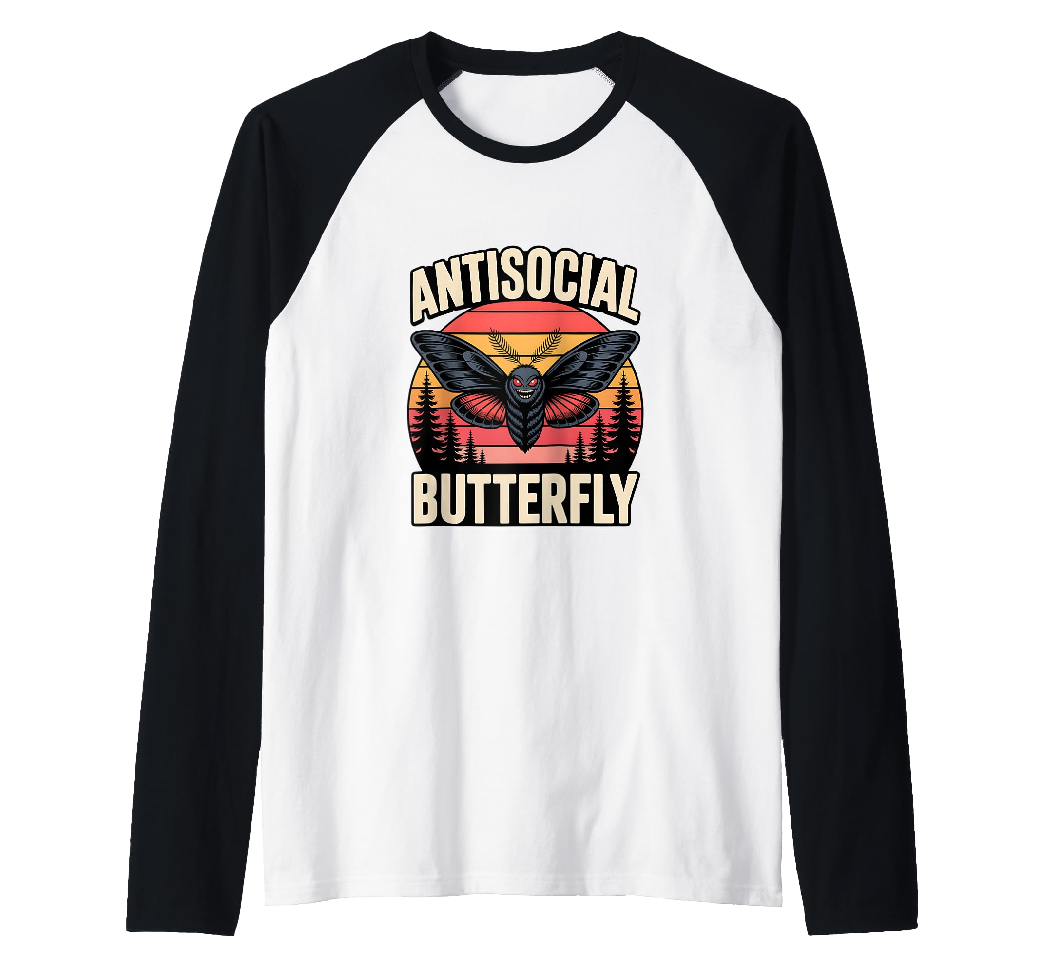 Moth Mann Cryptid Anti Social Sweatshirt - Custom Art Print Unisex - T-Shirt, Sweatshirt, Hoodie