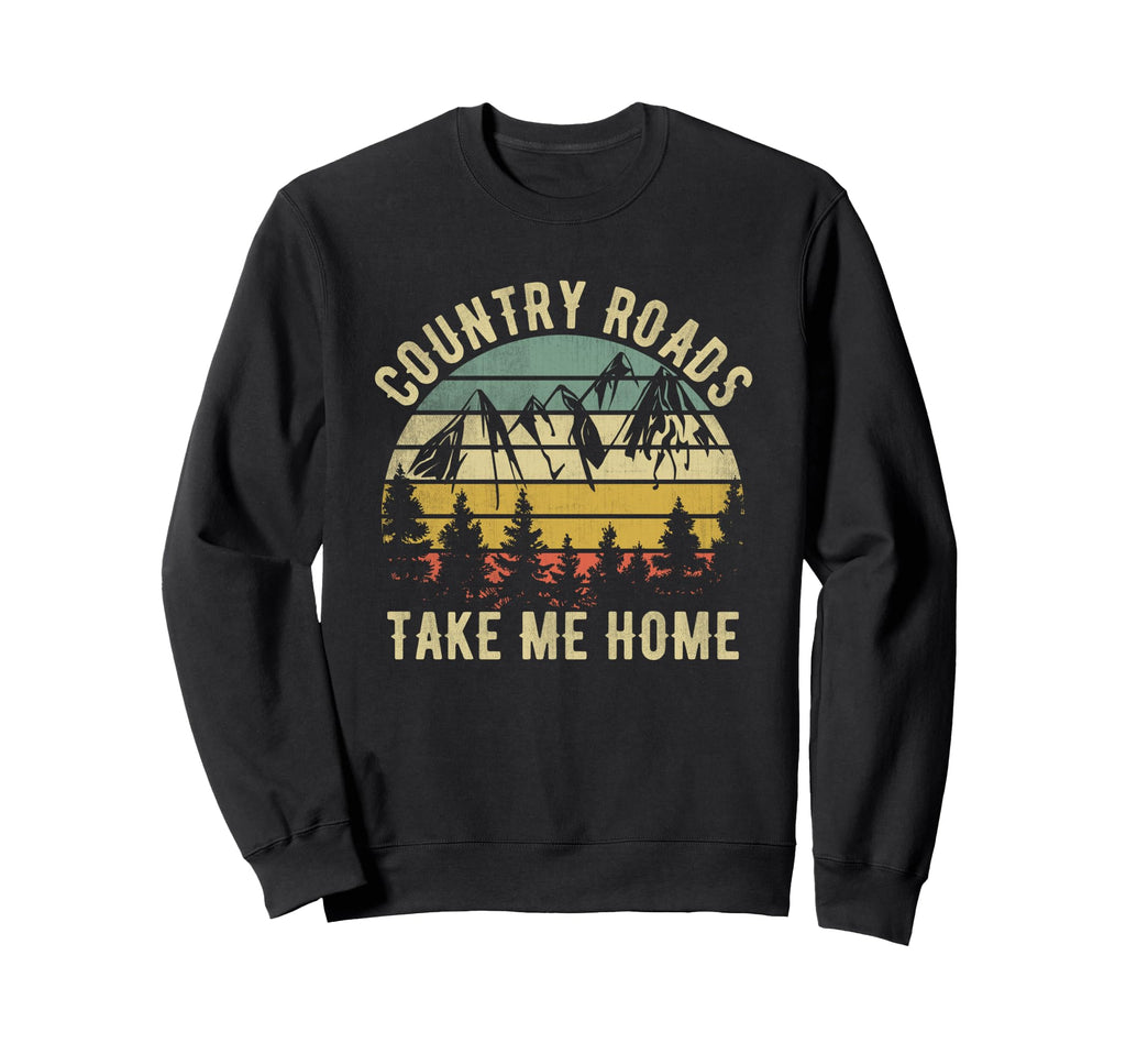 Country Roads Take Me Home Cowboy Sweatshirt - Custom Art Print Unisex - T-Shirt, Sweatshirt, Hoodie