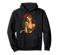 Chicana 80S Pin Up Hot Latina Tattoo Hoodie - Minimalist Print Unisex - T-Shirt, Sweatshirt, Hoodie