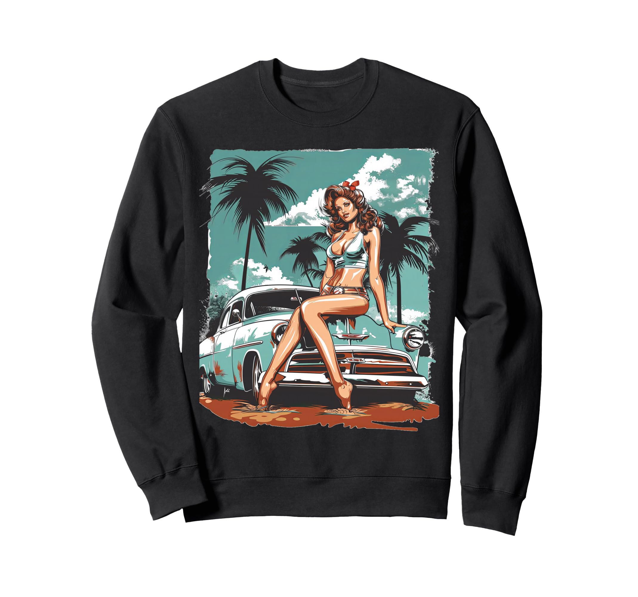 Pinup Pin Up Sweatshirt - Aesthetic Graphic for Adults - T-Shirt, Sweatshirt, Hoodie