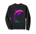 Vaporwave Dolphin Synthwave Ocean T-Shirt - Aesthetic Graphic Men Women - T-Shirt, Sweatshirt, Hoodie