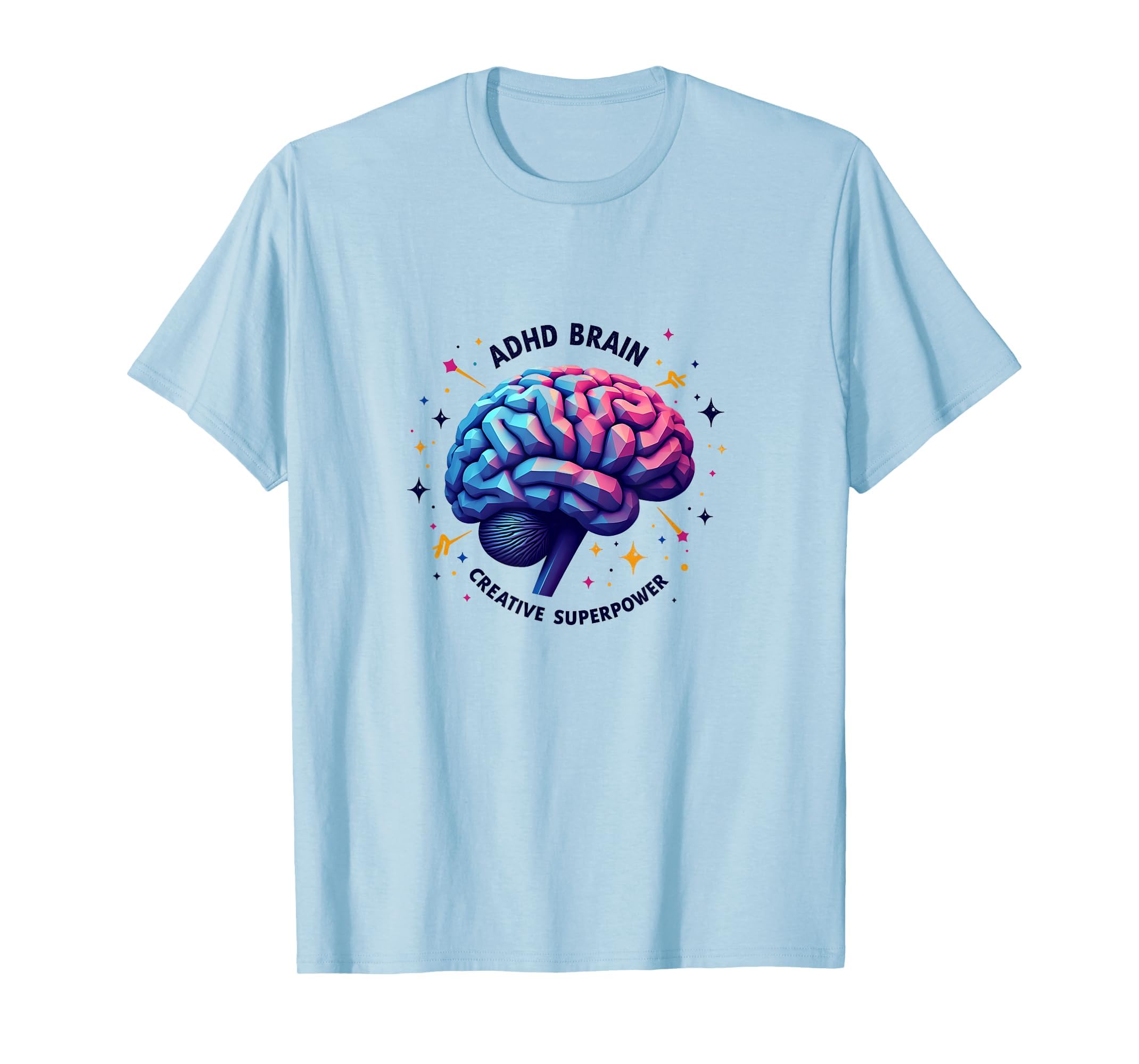 Adhd Brain Creative Superpower T-Shirt - Trendy Graphic Unisex - T-Shirt, Sweatshirt, Hoodie