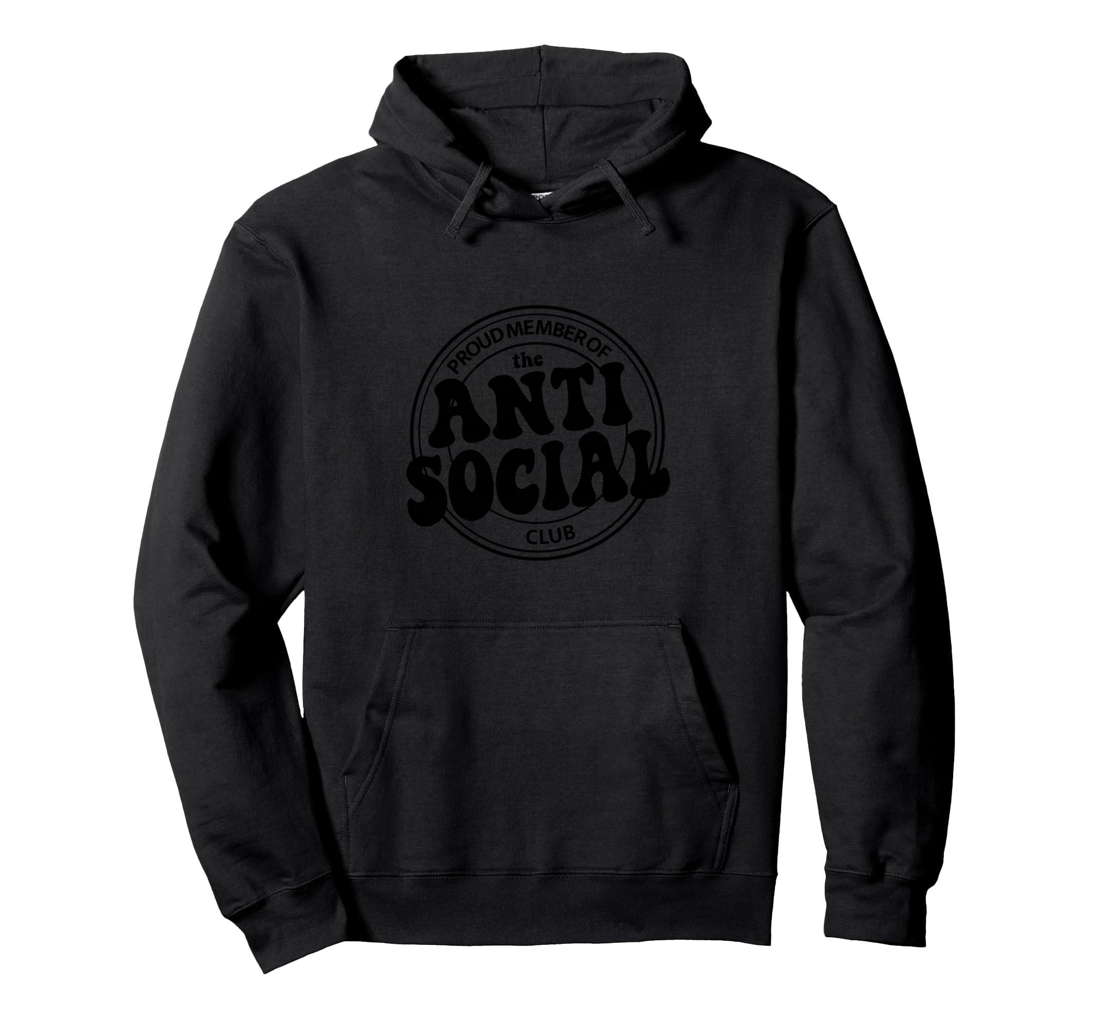 Anti Social Club Black Hoodie - Graphic Print Unisex - T-Shirt, Sweatshirt, Hoodie