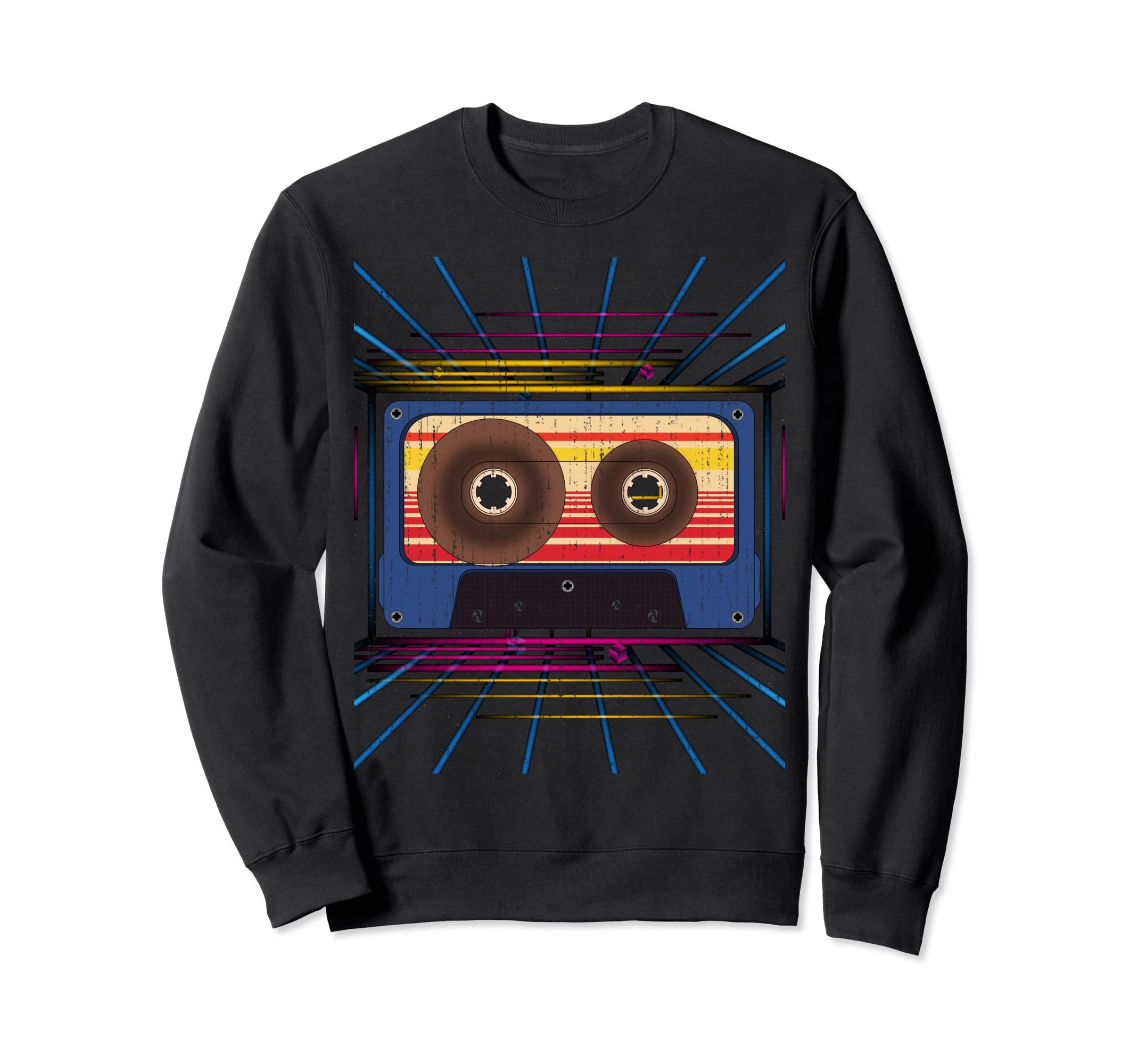 80S Music Lover Cassette Synthwave Sweatshirt - Novelty Apparel Men Women - T-Shirt, Sweatshirt, Hoodie