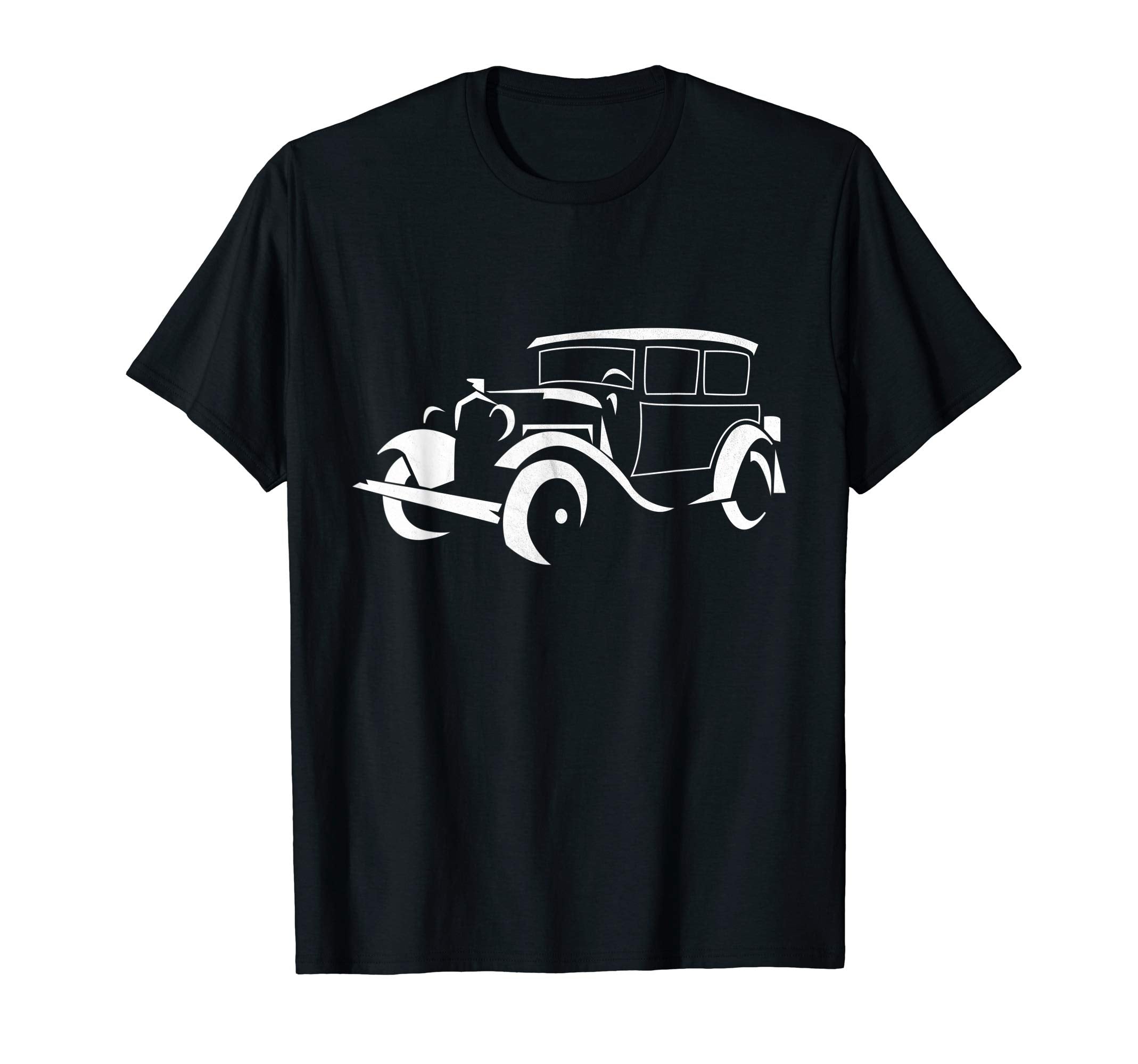 Realistic Early American Car Outline T-Shirt - Streetwear Style Unisex - T-Shirt, Sweatshirt, Hoodie