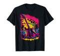Synthwave Retrowave Guitar Colorful T-Shirt - Novelty Apparel Unisex - T-Shirt, Sweatshirt, Hoodie