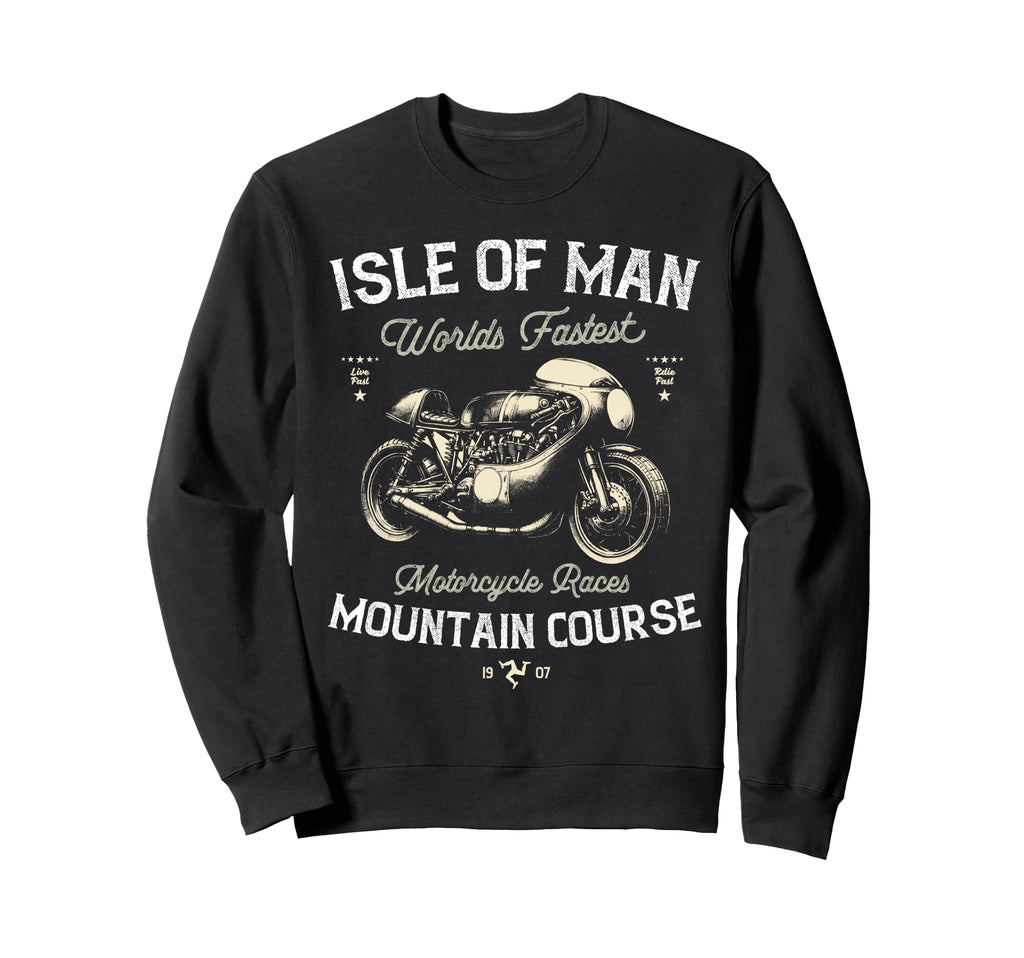 Isle Motorcycle Races Motorbike Race Sweatshirt - Unique Graphic Unisex - T-Shirt, Sweatshirt, Hoodie