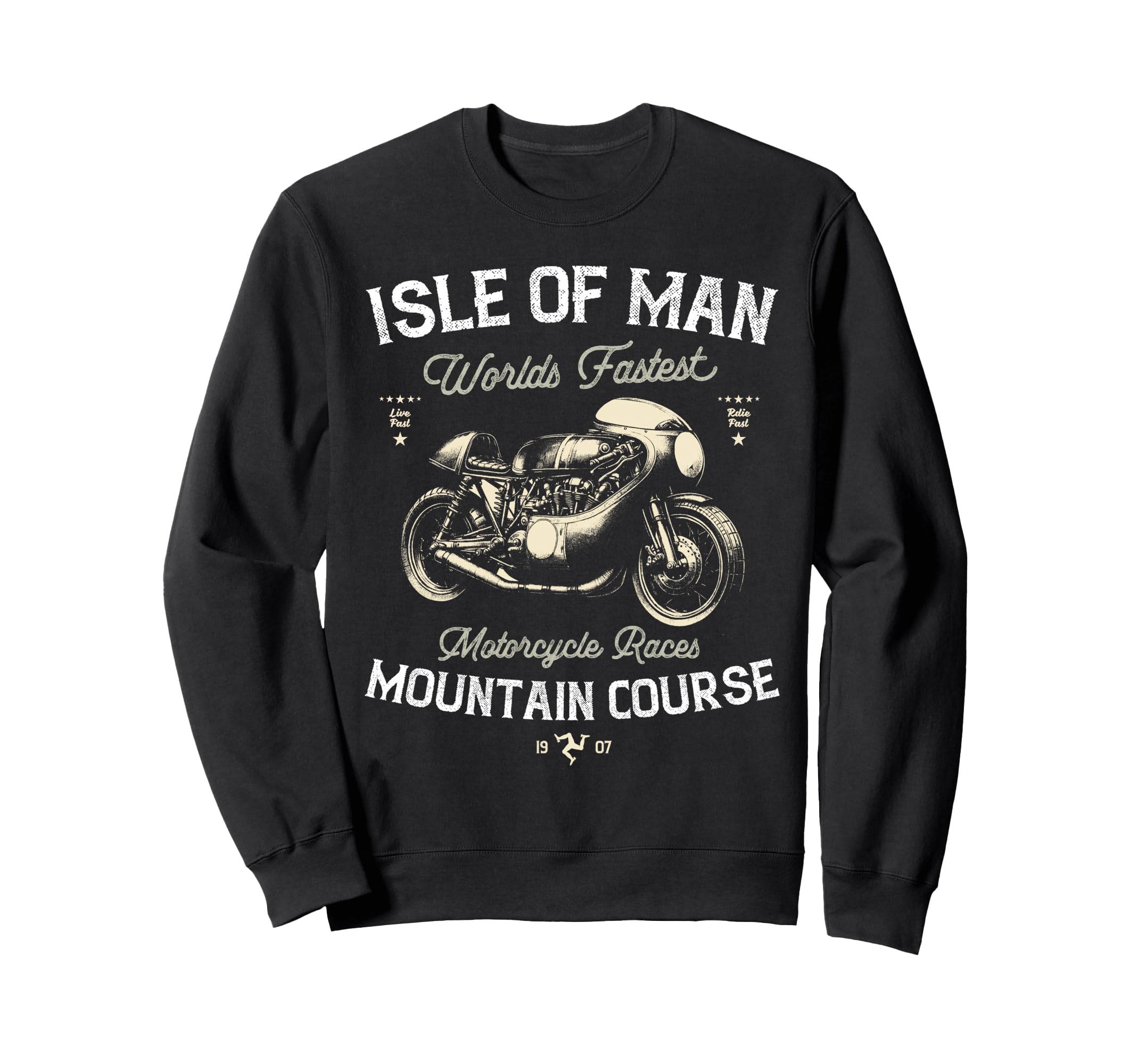 Isle Motorcycle Races Motorbike Race Sweatshirt - Unique Graphic Unisex - T-Shirt, Sweatshirt, Hoodie