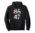 86 47 Foral Boho Hoodie - Unique Graphic Men Women - T-Shirt, Sweatshirt, Hoodie