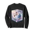 Floral Artwork Nostalgic Sweatshirt - Graphic Print for Adults - T-Shirt, Sweatshirt, Hoodie
