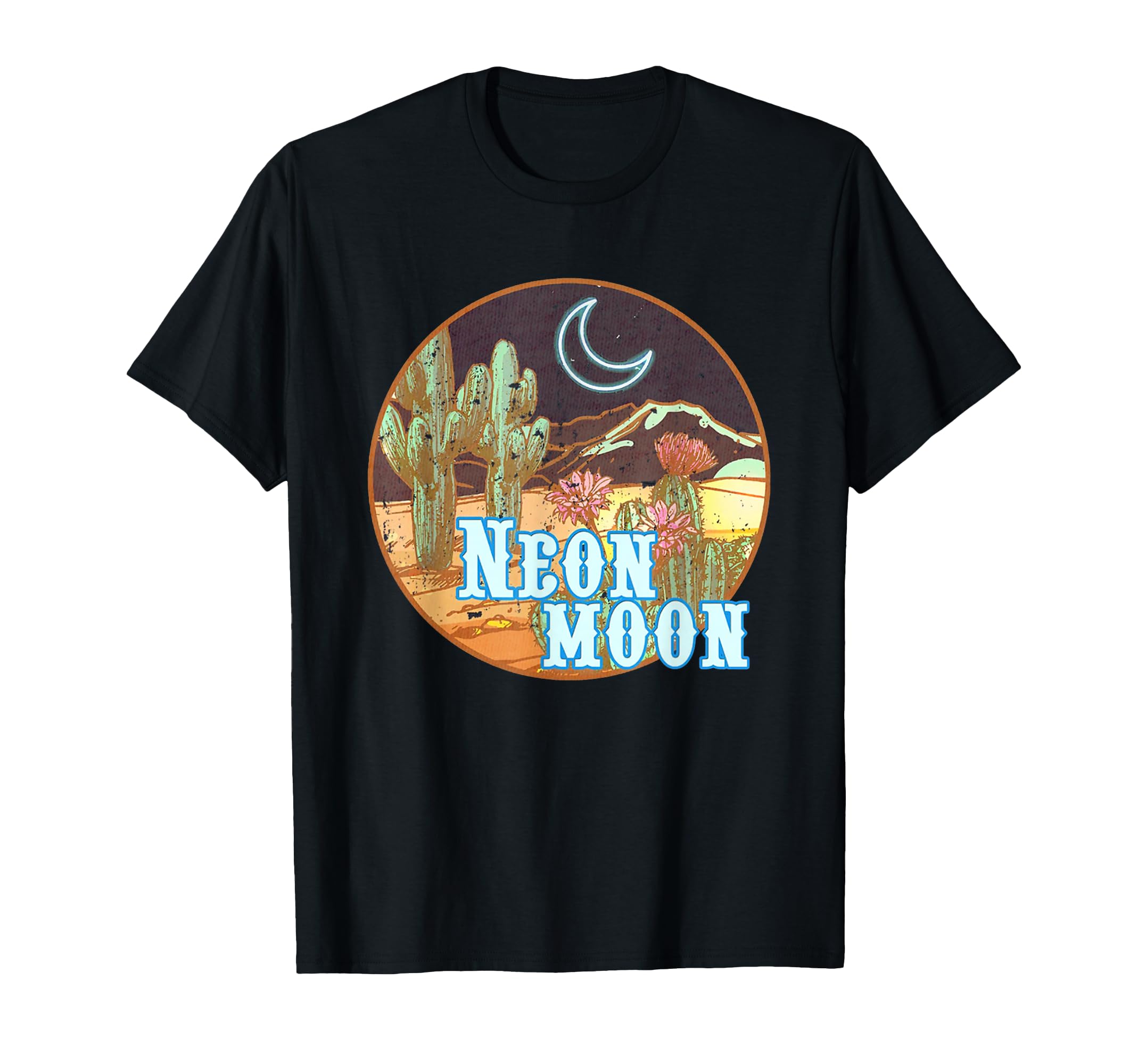 Neon Moon Western T-Shirt - Trendy Graphic for Adults - T-Shirt, Sweatshirt, Hoodie