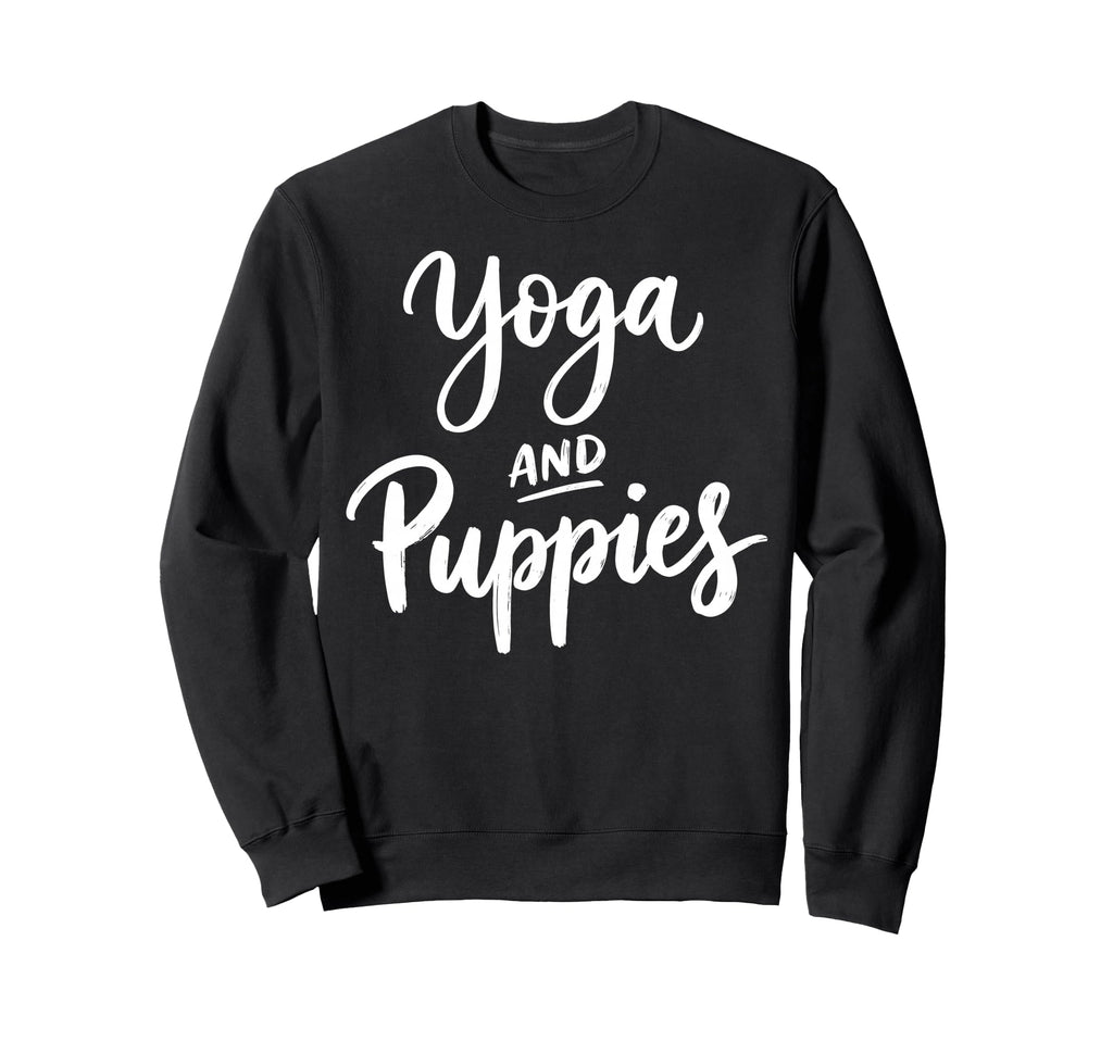 Funny Yoga And Puppies Dog Sweatshirt - Custom Art Print for Adults - T-Shirt, Sweatshirt, Hoodie