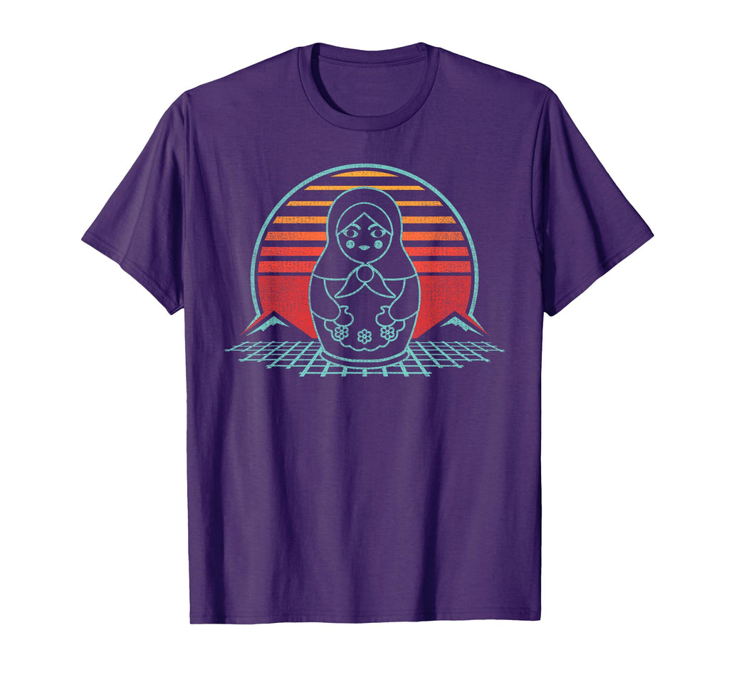 Matryoshka Nesting Doll 80S Russian T-Shirt - Custom Art Print for Adults - T-Shirt, Sweatshirt, Hoodie