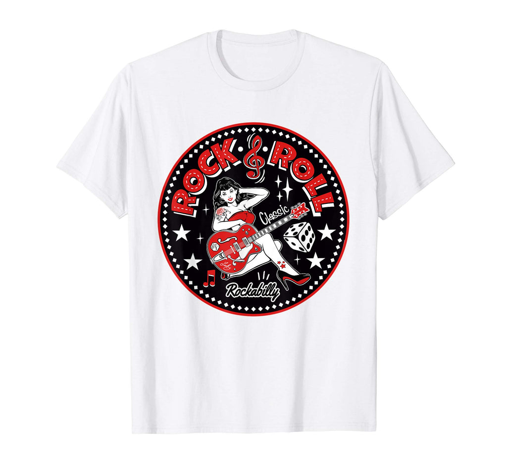 Rockabilly Pin Up Gift 50S Sock Hop T-Shirt - Custom Art Print Men Women - T-Shirt, Sweatshirt, Hoodie