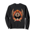 Lucky 8 Ball Art Traditional Tattoo Sweatshirt - Minimalist Print Unisex - T-Shirt, Sweatshirt, Hoodie