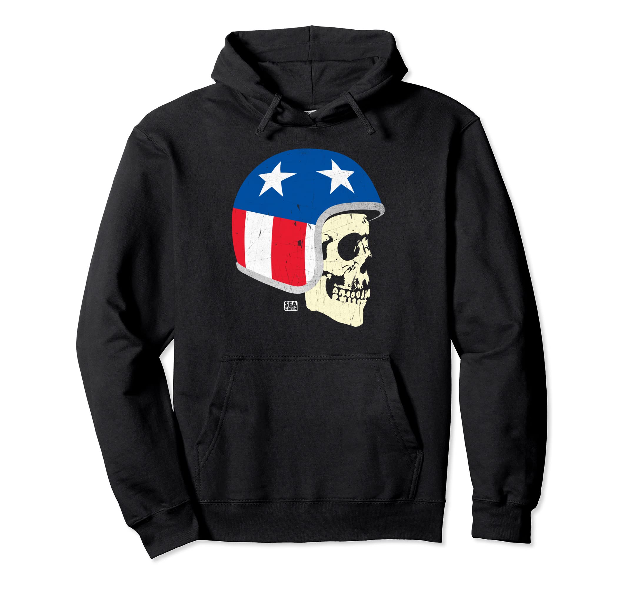 Cafe Racer American Motorcycle Biker Hoodie - Fun Novelty Design Men Women - T-Shirt, Sweatshirt, Hoodie